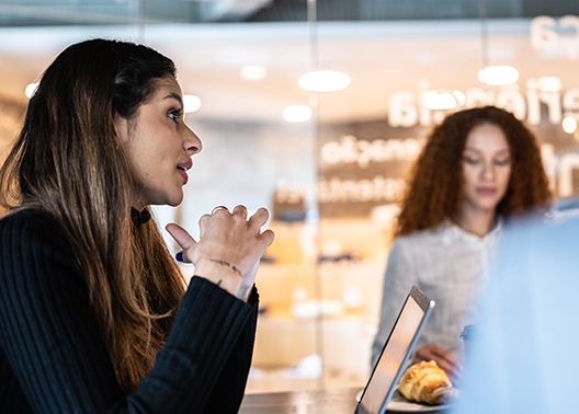 Women professionals in meeting