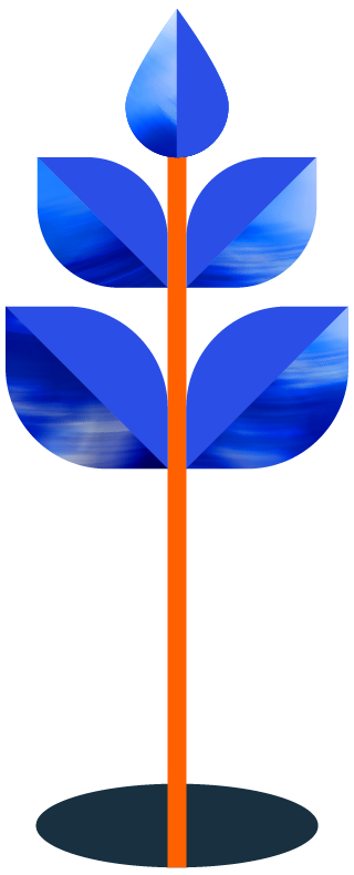 Illustration of a plant representing sustainability