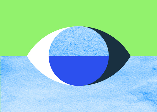 Illustration of an eye representing economic perspectives